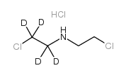 双(2-氯乙基)胺盐酸盐-D4结构式