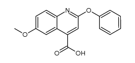 2-phenoxy-6-methoxyquinoline-4-carboxylic acid结构式