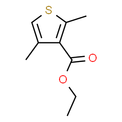 Ethyl 2,4-dimethylthiophene-3-carboxylate结构式