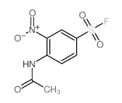 Benzenesulfonyl fluoride, 4-(acetylamino)-3-nitro- Structure
