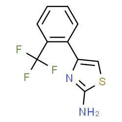 4-[2-(trifluoromethyl)phenyl]-1,3-thiazol-2-amine Structure