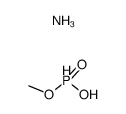 ammonium methyl hydrogen phosphite Structure