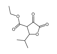 2-isopropyl-4,5-dioxo-tetrahydro-furan-3-carboxylic acid ethyl ester结构式