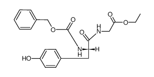 N-CBZ-L-tyrosylglycine ethyl ester Structure