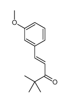 1-(3-methoxyphenyl)-4,4-dimethylpent-1-en-3-one Structure