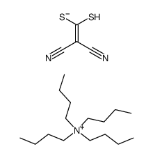 tetrabutylammonium 2,2-dicyano-1-mercaptoethene-1-thiolate结构式