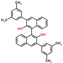 (S)-3-3'-Bis(3,5-dimethylphenyl)-1,1'-bi-2-naphthol Structure