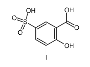 2-hydroxy-3-iodo-5-sulfo-benzoic acid Structure
