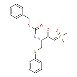 (甲基(氧代)磺酰基)甲烷(R)-3-(((苄氧基)羰基)氨基)-2-氧代-4-(苯硫基)丁-1结构式
