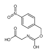 2-[(4-nitrophenyl)methoxycarbonylamino]acetic acid结构式