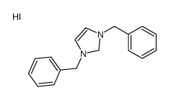 1,3-dibenzyl-1,2-dihydroimidazol-1-ium,iodide结构式