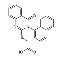 2-(3-naphthalen-1-yl-4-oxoquinazolin-2-yl)sulfanylacetic acid Structure