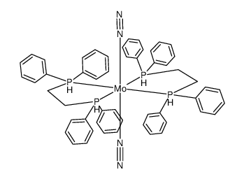 Mo(N2)2(bis(diphenylphosphino)ethane)2结构式