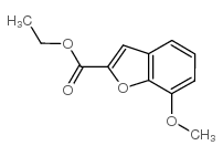 7-甲氧基苯并呋喃-2-甲酸乙酯结构式