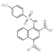 Benzenesulfonamide,N-(2,4-dinitro-1-naphthalenyl)-4-methyl- Structure