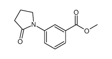 benzoic acid, 3-(2-oxo-1-pyrrolidinyl)-, methyl ester Structure