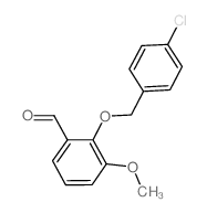 2-[(4-氯苄基)氧基]-3-甲氧基苯甲醛结构式