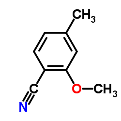 2-甲氧基-4-甲基苯腈结构式