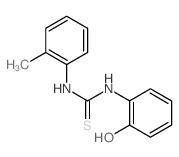 Thiourea,N-(2-hydroxyphenyl)-N'-(2-methylphenyl)- structure