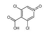 3,5-dichloro-1-oxido-pyridin-1-ium-4-carboxylic acid结构式