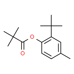 2,2-Dimethylpropanoic acid 2-tert-butyl-4-methylphenyl ester结构式