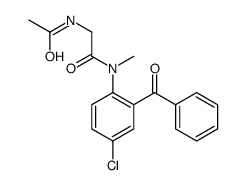 2-acetamido-N-(2-benzoyl-4-chlorophenyl)-N-methylacetamide Structure