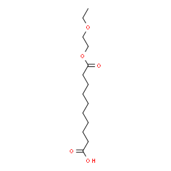 Decanedioic acid 1-(2-ethoxyethyl) ester Structure