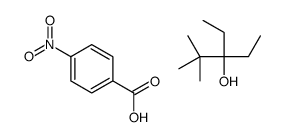 3-ethyl-2,2-dimethylpentan-3-ol,4-nitrobenzoic acid结构式