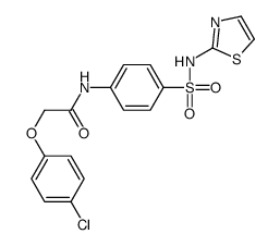 2-(4-chlorophenoxy)-N-[4-(1,3-thiazol-2-ylsulfamoyl)phenyl]acetamide Structure