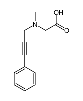 2-[methyl(3-phenylprop-2-ynyl)amino]acetic acid Structure