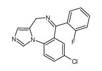 8-chloro-6-(2-fluorophenyl)-4H-imidazo[1,5-a][1,4]benzodiazepine Structure
