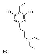 2-[2-(diethylamino)ethylsulfanyl]-5-ethyl-4-hydroxy-1H-pyrimidin-6-one,hydrochloride Structure