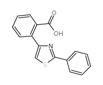2-(2-苯基-1,3-噻唑-4-基)苯羧酸结构式