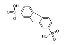 9H-fluorene-2,7-disulfonic acid Structure