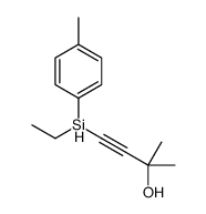 4-[ethyl-(4-methylphenyl)silyl]-2-methylbut-3-yn-2-ol结构式