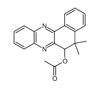 6-acetoxy-5,5-dimethyl-5,6-dihydro-benzo[a]phenazine结构式