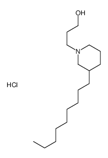 3-(3-nonylpiperidin-1-yl)propan-1-ol,hydrochloride Structure