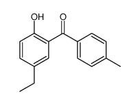 (5-ethyl-2-hydroxyphenyl)-(4-methylphenyl)methanone结构式
