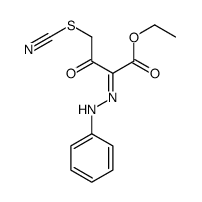 ethyl 3-oxo-2-(phenylhydrazinylidene)-4-thiocyanatobutanoate Structure