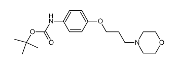 N-Boc-4-[3-(4-Morpholinyl)propoxy]aniline Structure