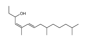 5,9,13-trimethyltetradeca-4,6-dien-3-ol结构式