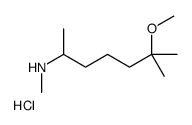 (6-methoxy-6-methylheptan-2-yl)-methylazanium,chloride Structure