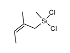 Dichloro-methyl-((Z)-2-methyl-but-2-enyl)-silane Structure