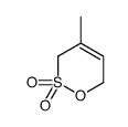 4-methyl-3,6-dihydrooxathiine 2,2-dioxide结构式