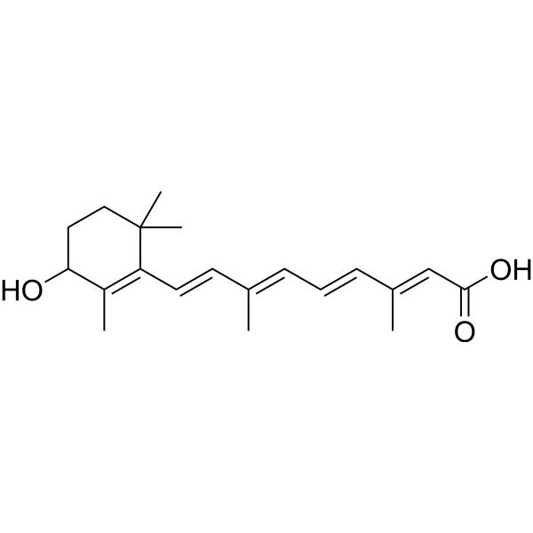 4-Hydroxyretinoic acid Structure