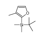 tert-butyl-dimethyl-(3-methylfuran-2-yl)silane结构式