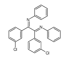 1,2-bis(3-chlorophenyl)-N,N'-diphenylethane-1,2-diimine Structure