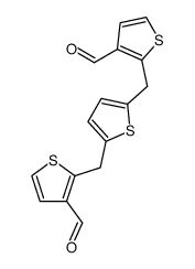 2,5-bis(3-formyl[2]thienylmethyl)thiophene结构式