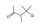 4-chloro-3,4-dimethyl-2-pentanone结构式