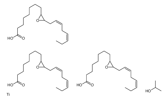tris[8-[2-(octa-2,5-dien-1-yl)oxiranyl]octanoato-O1](propan-2-olato)titanium Structure